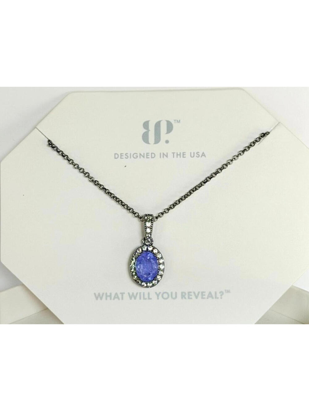 Bomb Party Necklace "Shimmer Me Gorgeous" Lavender Fluorite on Hematite RETRO